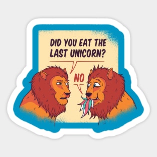 Funny Lions Sticker